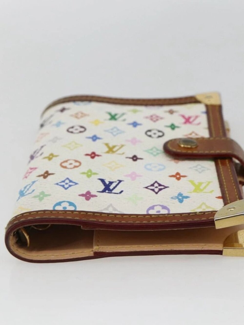 LOUIS VUITTON Multicolor Agenda PM Day Planner Cover White R21074 LV Auth 170796 - Picture 6 of 16